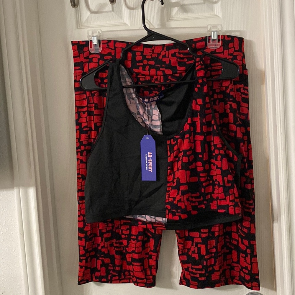 Matching bike short set